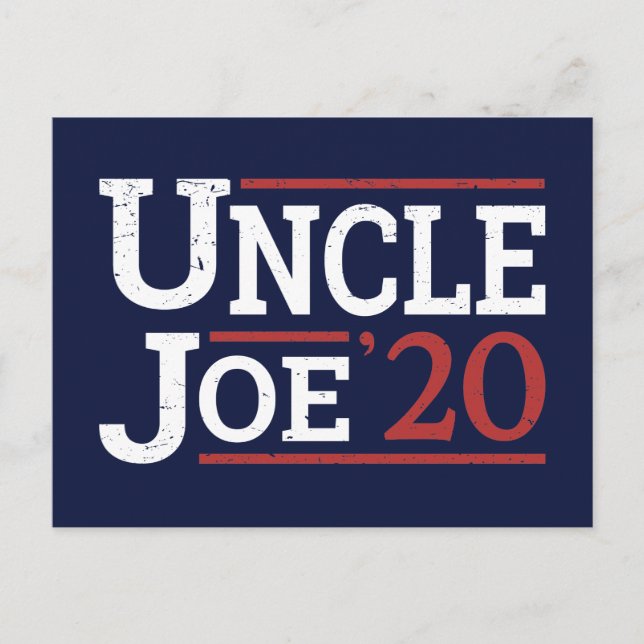 Election 2020 - Uncle Joe Postcard (Front)