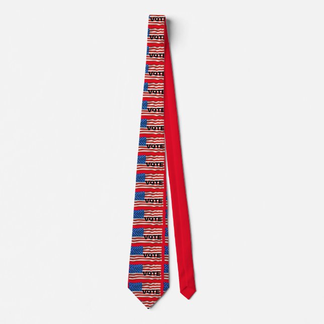 Election 2020 Vote Red Tie (Front)