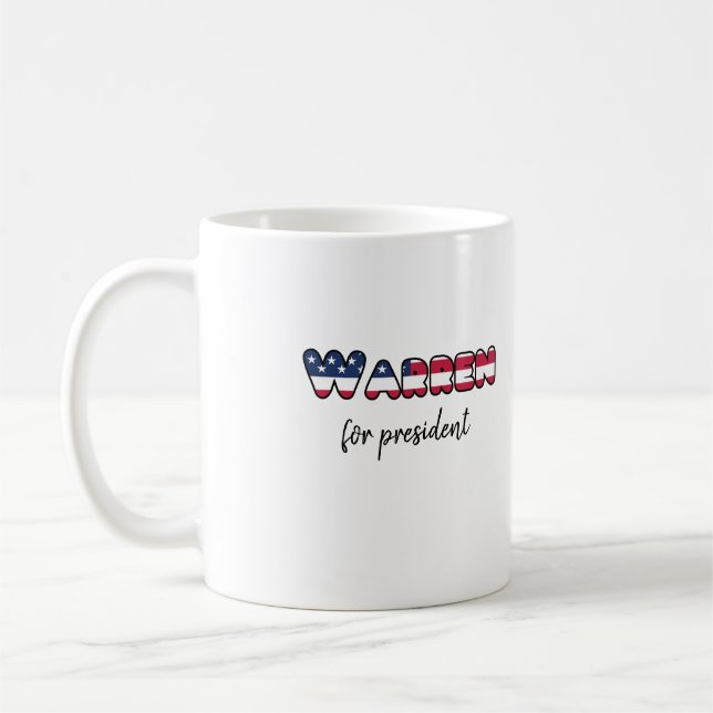 Election 2020 Warren for President Coffee Mug (Left)