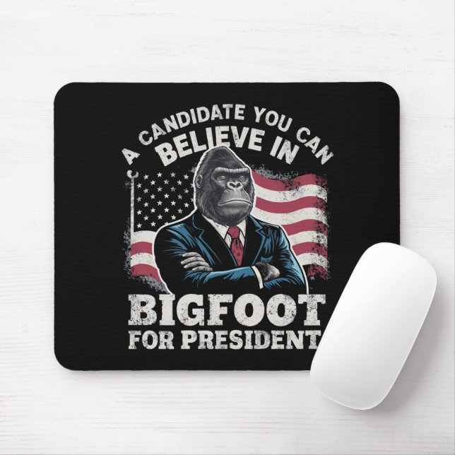 Election 2024 Funny Vote Sasquatch USA Mouse Mat (With Mouse)