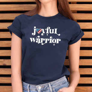 Election 2024 Kamala Joyful Warrior USA Heart Flag Tri-Blend Shirt