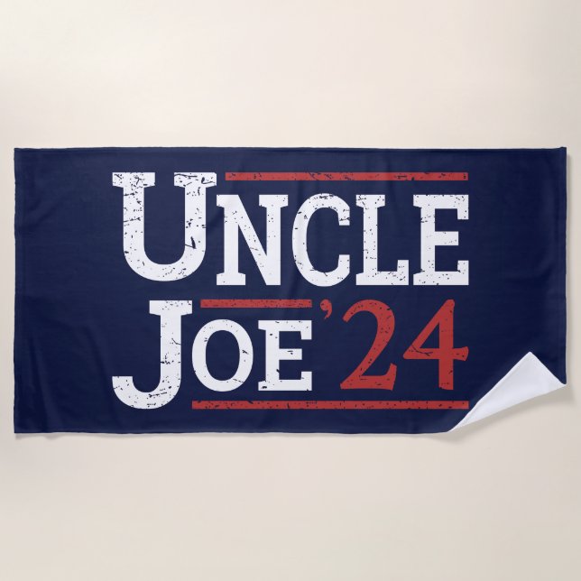 Election 2024 - Uncle Joe I Beach Towel (Front)