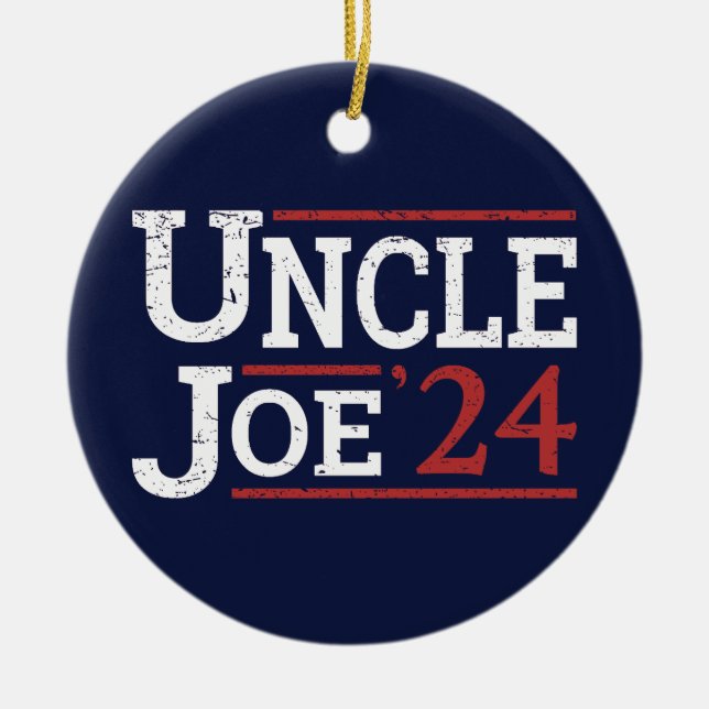 Election 2024 - Uncle Joe I Ceramic Tree Decoration (Front)