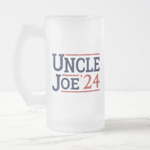 Election 2024 - Uncle Joe I Frosted Glass Beer Mug