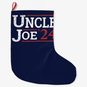 Election 2024 - Uncle Joe I Large Christmas Stocking