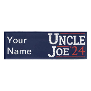 Election 2024 - Uncle Joe I Name Tag