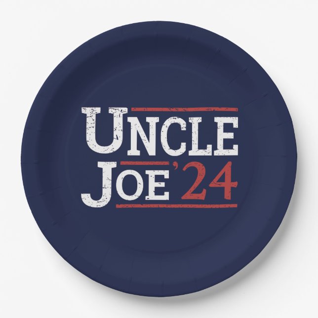 Election 2024 - Uncle Joe I Paper Plate (Front)