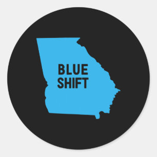 Election Biden Harris - Blue Shift Georgia Classic Round Sticker