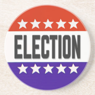 Election Button Coaster