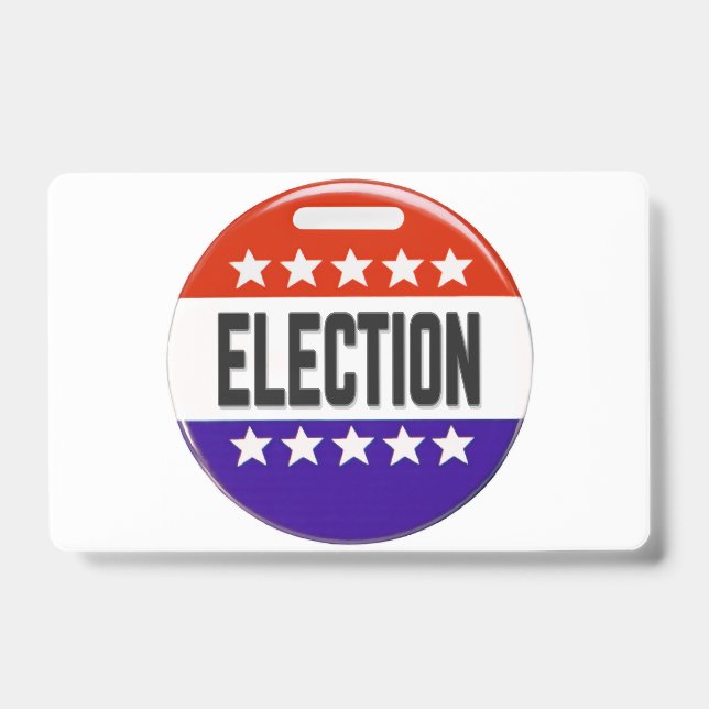 Election Button ID Badge (Front)