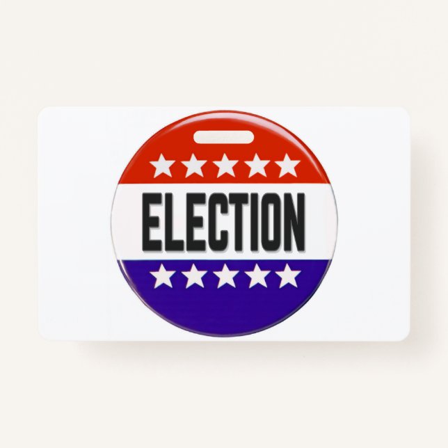 Election Button ID Badge (Front)