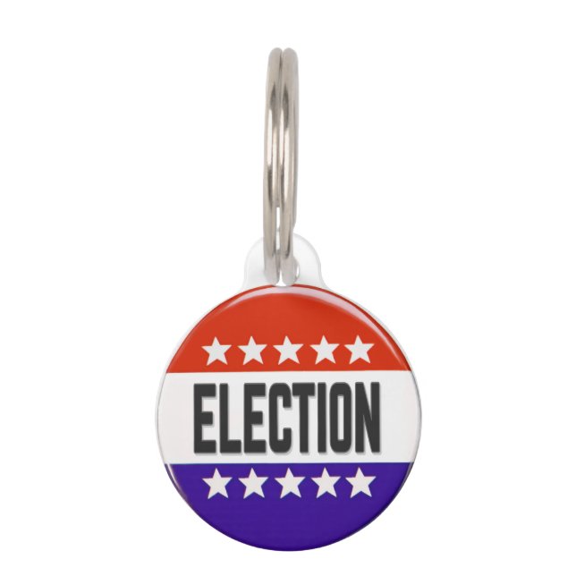 Election Button Pet Tag (Front)