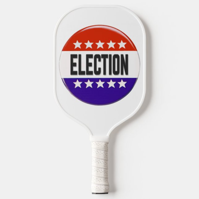 Election Button Pickleball Paddle (Front)