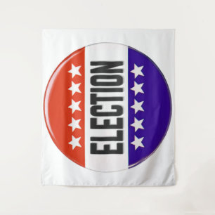 Election Button Tapestry