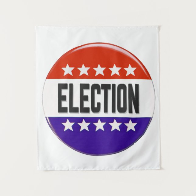 Election Button Tapestry (Front)