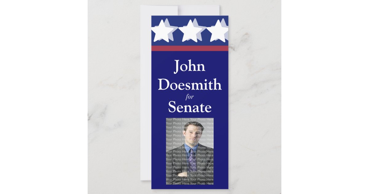Election Campaign Rack Card Template | Zazzle