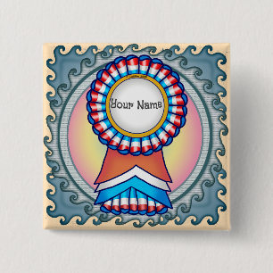 Election Campaign Ribbon 15 Cm Square Badge