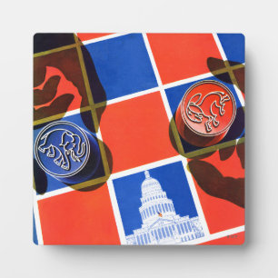 Election Checkerboard Plaque