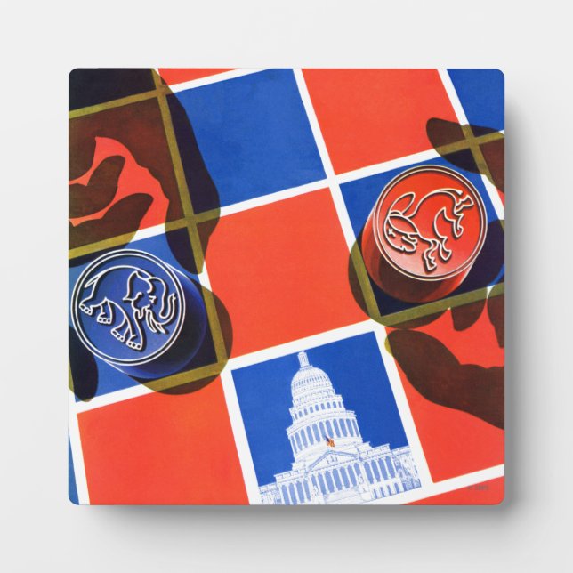Election Checkerboard Plaque (Front)
