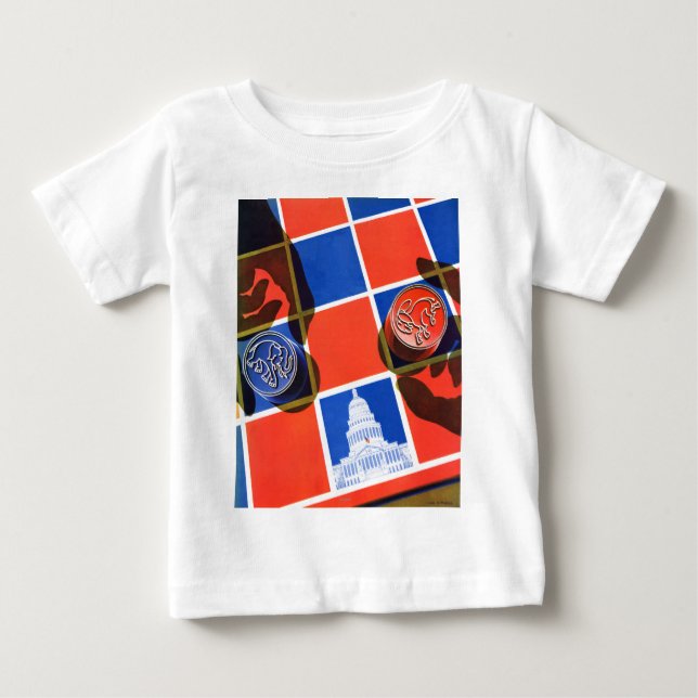 Election Chequerboard Baby T-Shirt (Front)