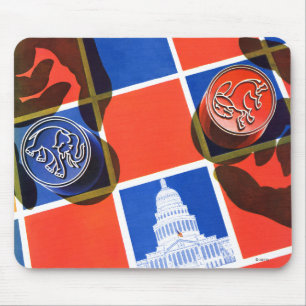 Election Chequerboard Mouse Mat