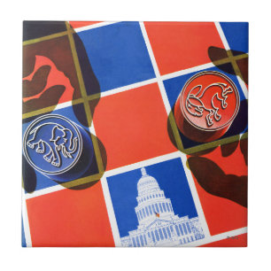Election Chequerboard Tile