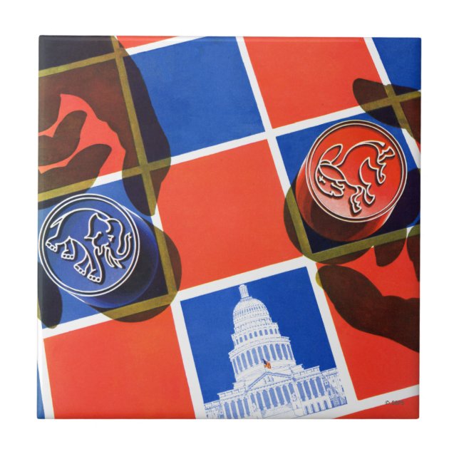 Election Chequerboard Tile (Front)