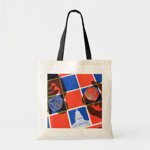 Election Chequerboard Tote Bag