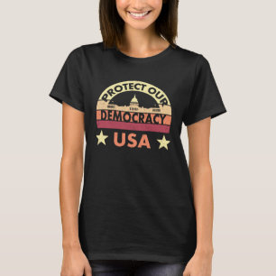 Election CyberSecurity Now Protect Our Democracy T-Shirt