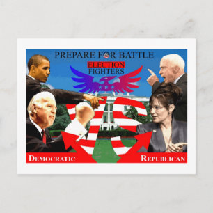 Election Fighters! Postcard