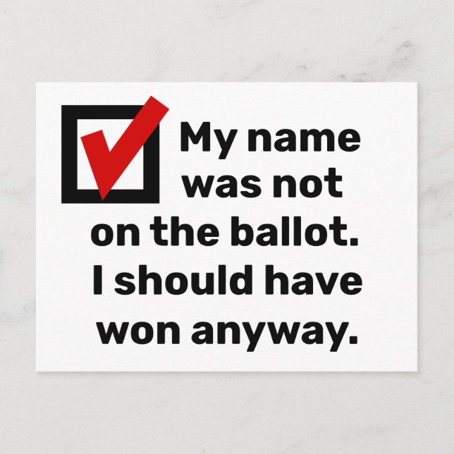 Election Humour 2024 Postcard (Front)