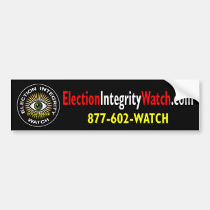 Election Integrity Watch Bumper Sticker