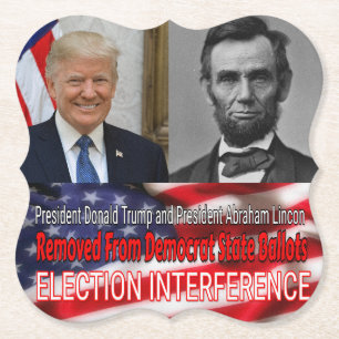 Election Interference Paper Coaster