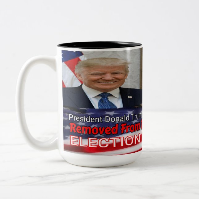 Election Interference Two-Tone Coffee Mug (Left)
