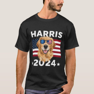Election Kamala Harris 2024 Golden Retriever Dog U T-Shirt