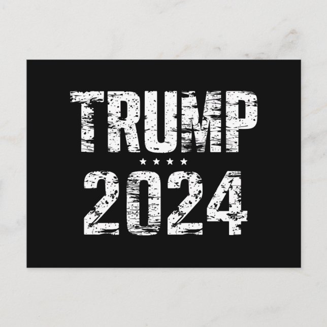 Election Keep America Great Trump 2024  Postcard (Front)