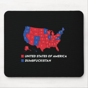 Election Map 2024 United States Of America Dumbfor Mouse Mat