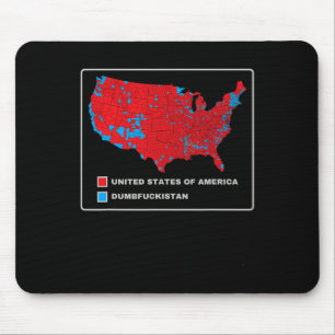 Election Map 2024 United States Of America Dumbfor Mouse Mat