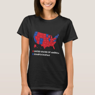 Election Map 2024 United States Of America Dumbfor T-Shirt