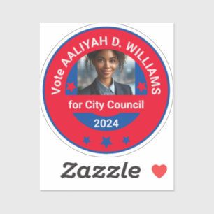Election Photo Campaign Template Custom-Cut Vinyl 