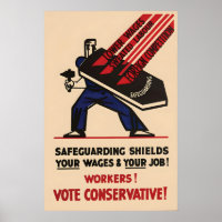 Election Poster British Conservative Party