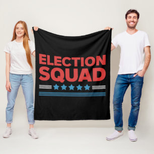 Election Squad 2024 Election Democrat Republican Fleece Blanket