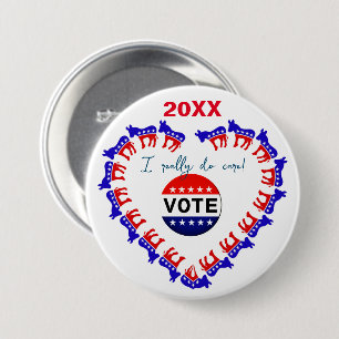 Election Vote Democratic 2024 Button