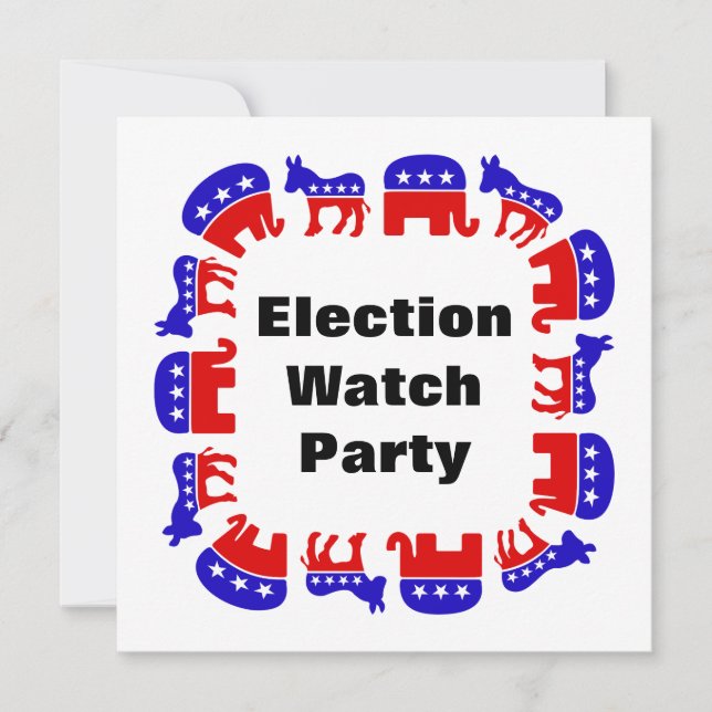 Election Watch Party Invitation (Front)