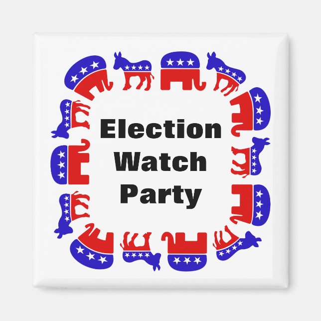 Election Watch Party Magnet (Front)