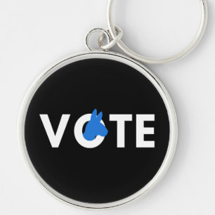 Elections - Vote Democrat II Key Ring