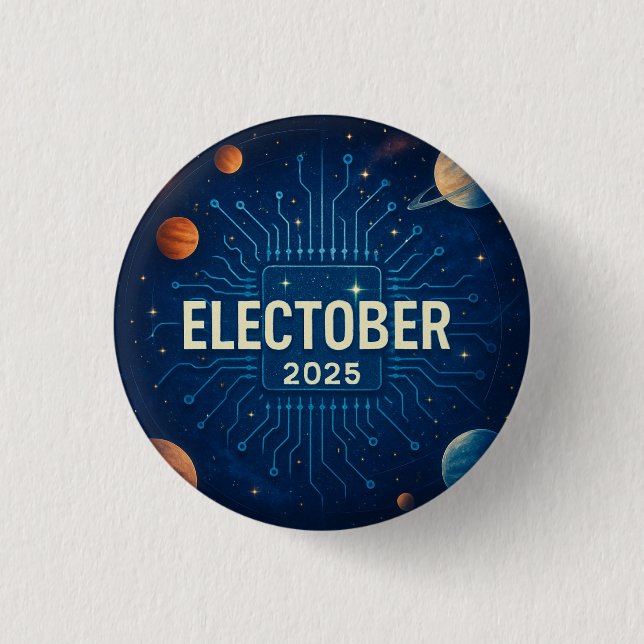 ELECTOBER 2025 Badge (Front)