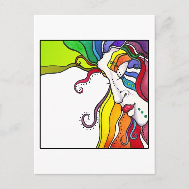 Electra Pop Art Diva Postcard (Front)