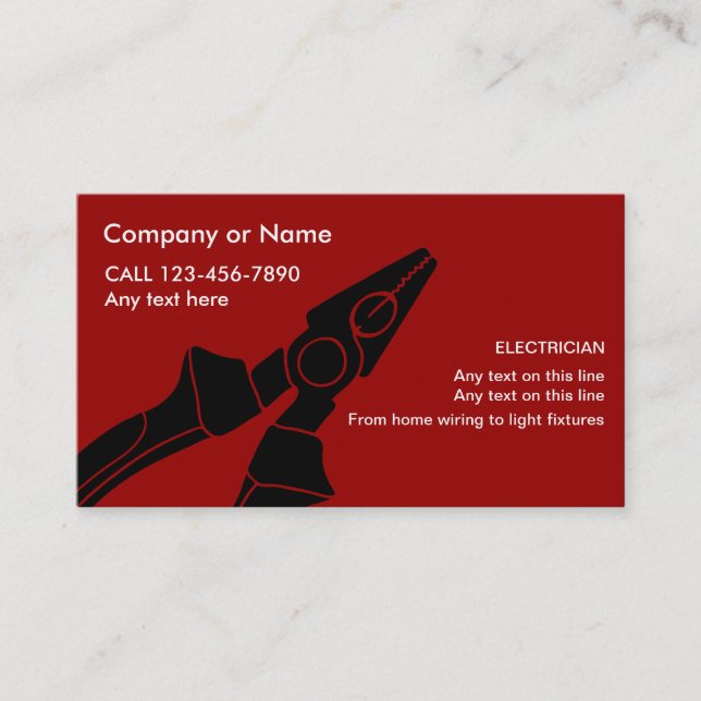Electrian Business Cards (Front)