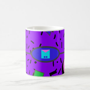 Electric 80s Memphis Abstract Style Retro Seamless Coffee Mug